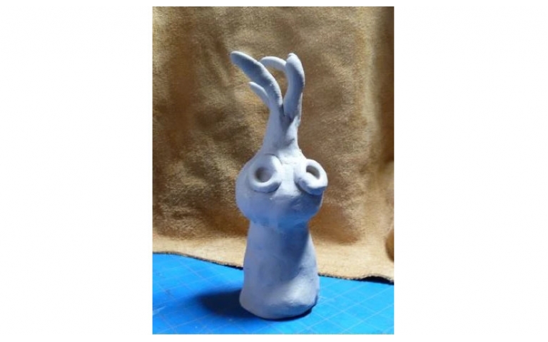 Joan Miro Abstract Sculpture with Plus Air Dry Clay